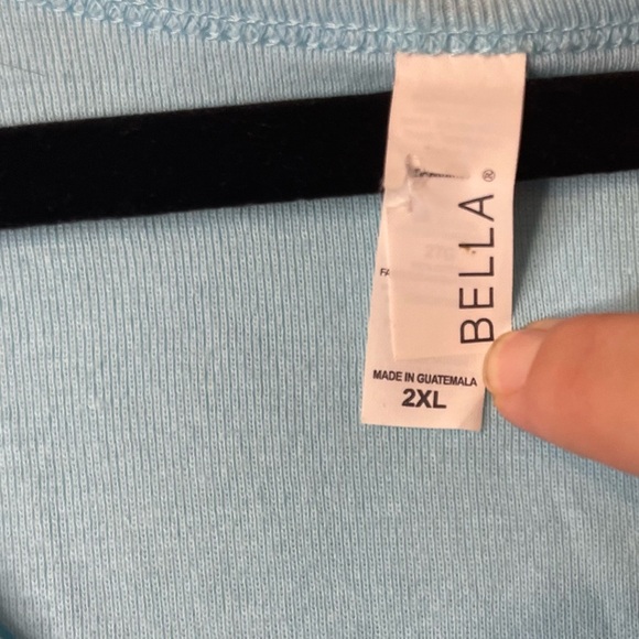 Bella 2XL Women’s PRELOVED Blue Mermaid Tank Top - Picture 3 of 4